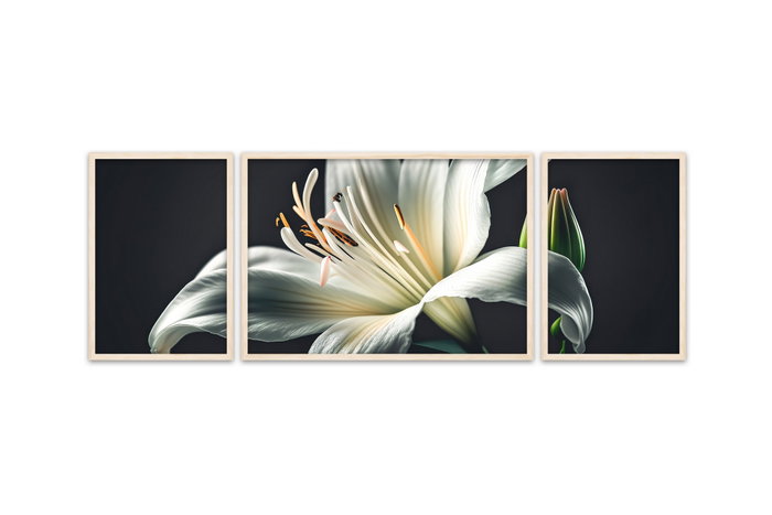 Wallity Huhu309 Cuadro Decorativo de 3 Piezas Multicolor